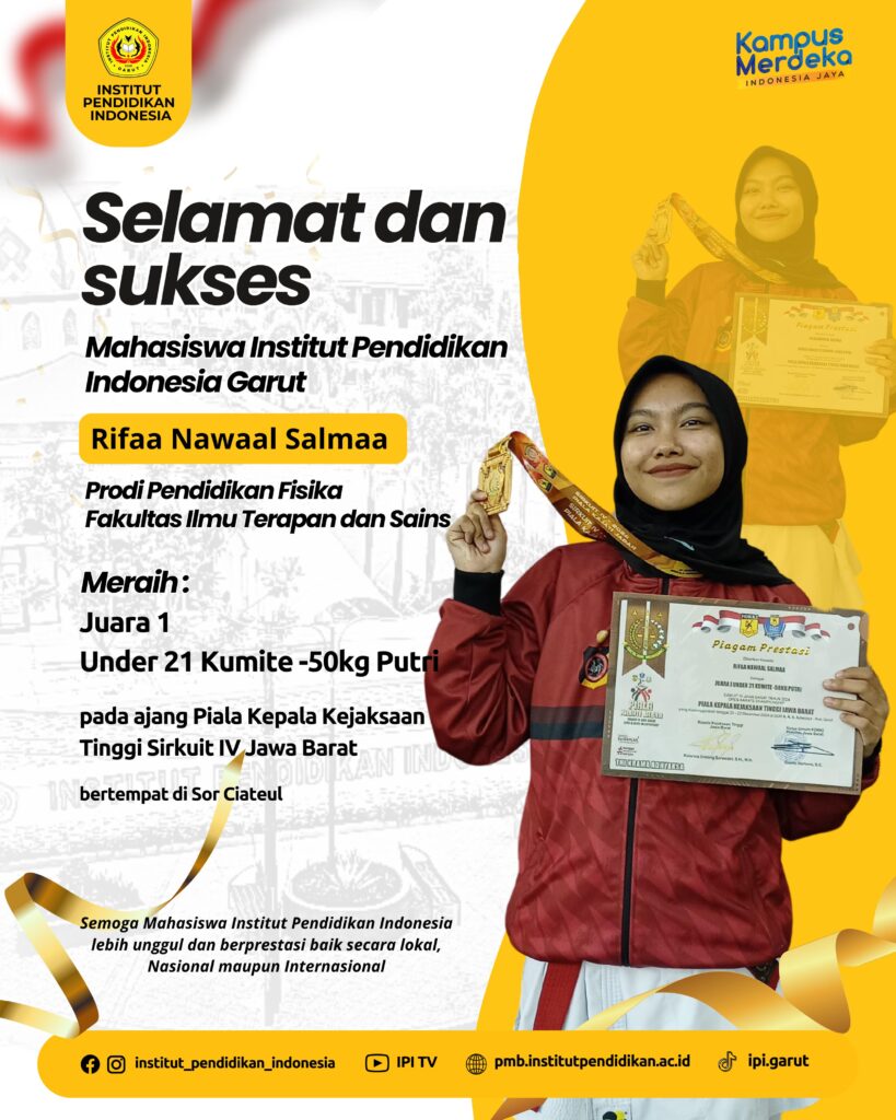 Mahasiswi IPI Garut Raih Juara 1 di Ajang Bergengsi Kejuaraan Karate Piala Kepala Kejaksaan Tinggi Jawa Barat
