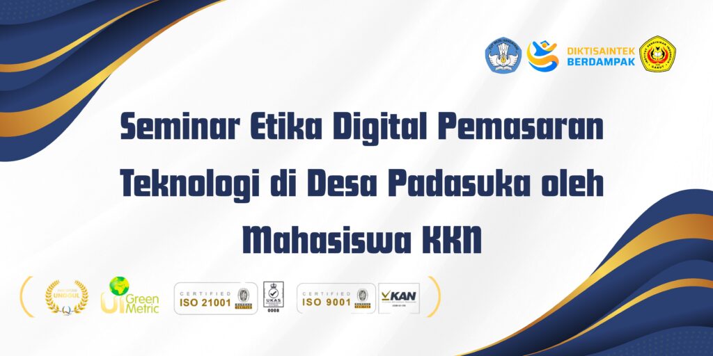 Seminar Etika Digital Pemasaran Teknologi di Desa Padasuka oleh Mahasiswa KKN