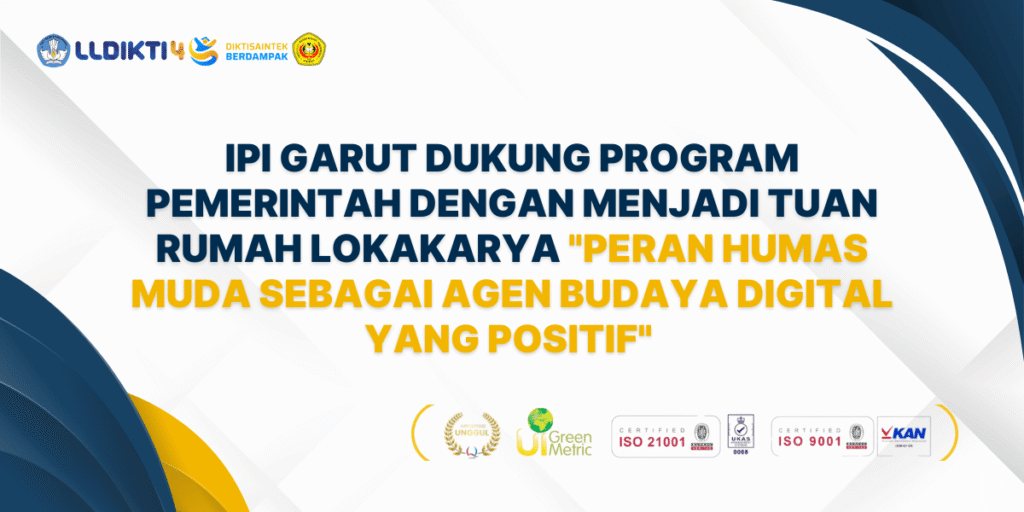 IPI Garut Dukung Program Pemerintah dengan menjadi Tuan Rumah Lokakarya 