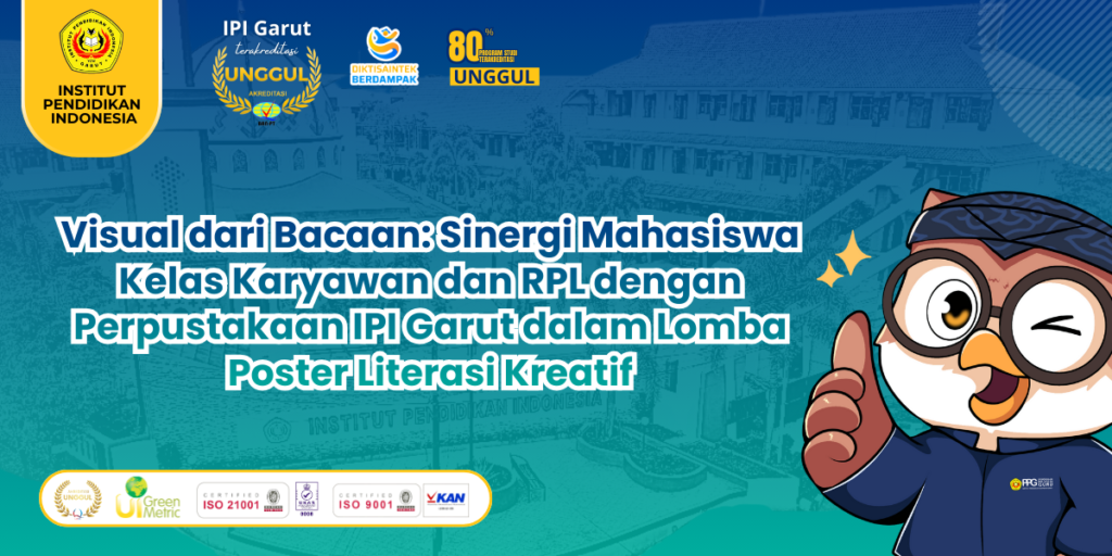 Visual dari Bacaan: Sinergi Mahasiswa Kelas Karyawan dan RPL dengan Perpustakaan IPI Garut dalam Lomba Poster Literasi Kreatif