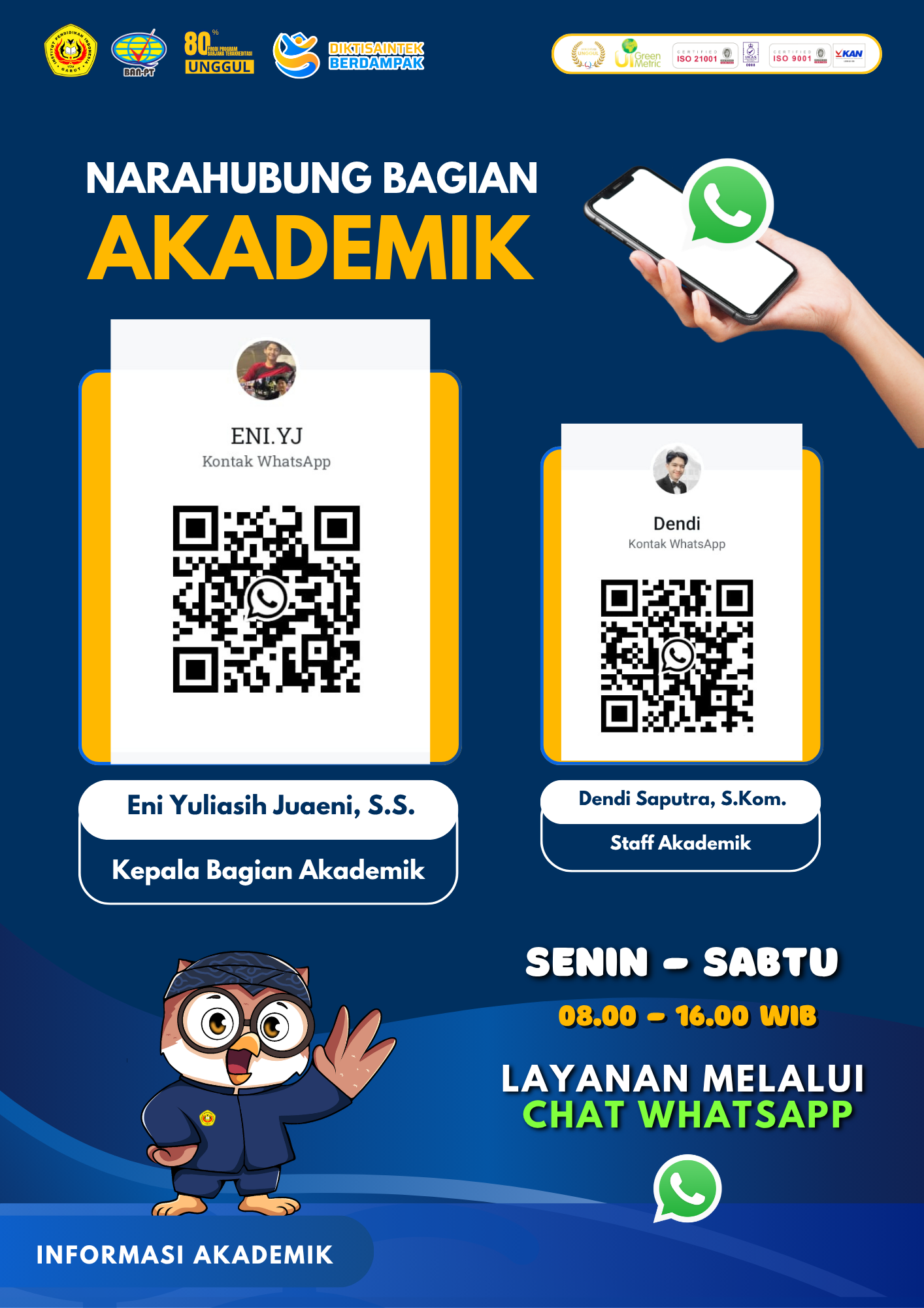 Narahubung Bagian Akademik