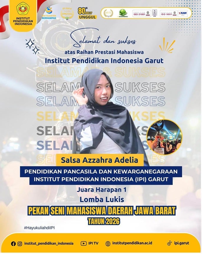 Salsa Azzahra Adelia Raih Juara Harapan I pada Ajang PEKSIMIDA (Pekan Seni Mahasisa Daerah) 2026