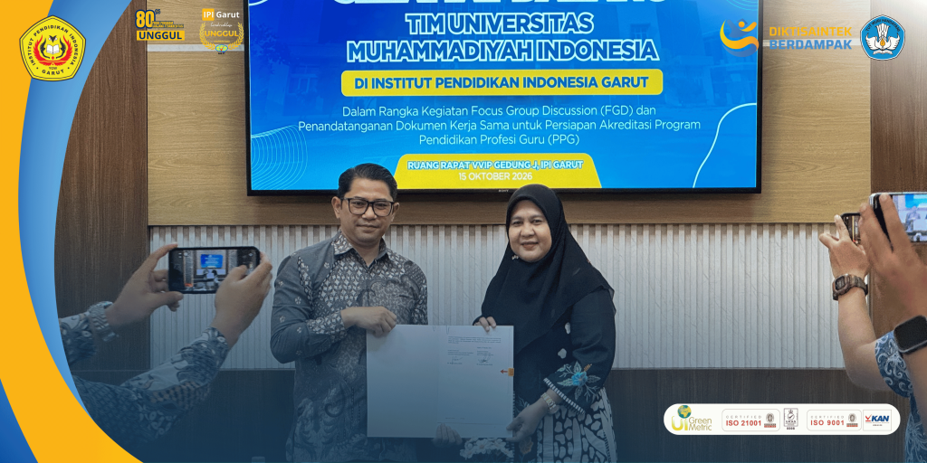 Perkuat Kolaborasi dan Mutu Pendidikan Profesi Guru, IPI Garut dan Universitas Muhammadiyah Indonesia Jalin Kerja Sama Strategis